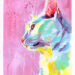 White Cat by Christin Voscort (2022) cat art in acrylic